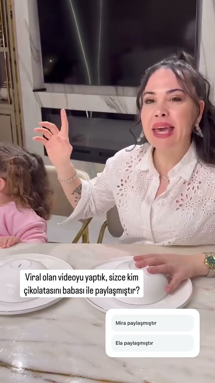 Viral olan videoyu yaptık,sizce kim çikolatasını babası ile paylaşmıştır?❤️