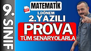 9. Sınıf Matematik 1. Dönem 2. Yazılı - Provası - Tüm Senaryolar