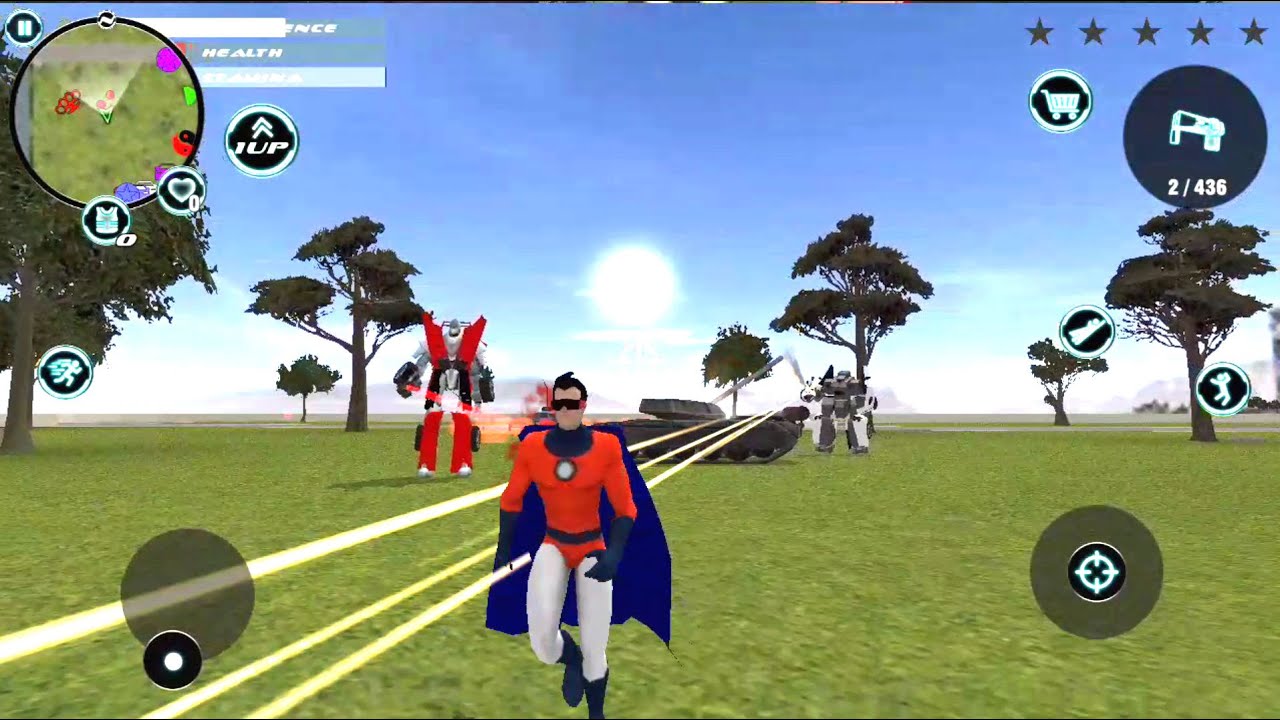 Superhero - Naxeex LLC | Superhero Steal Tank for Fight with Robots - Android GamePlay