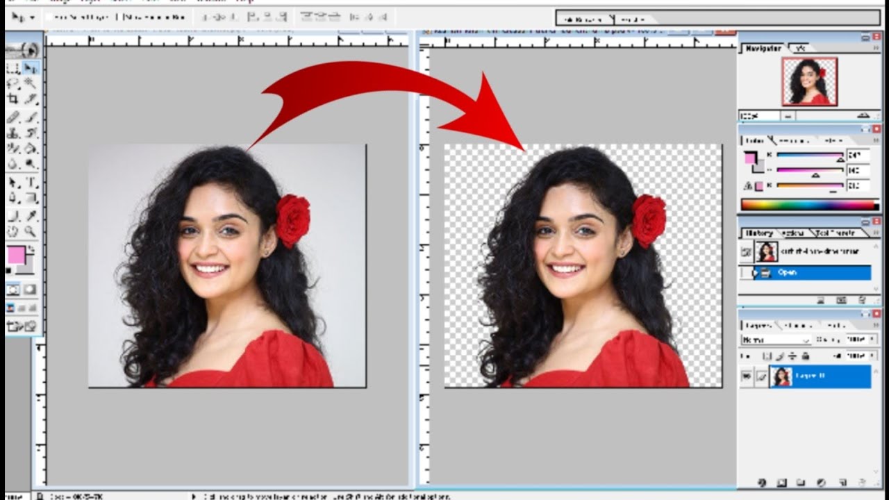 Remove photo Background in Photoshop 7.0: This easy tutorial shows you ...