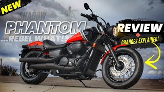 New 2024 Honda Shadow Phantom 750 Review | Rebel 500 VS VT750... Better?