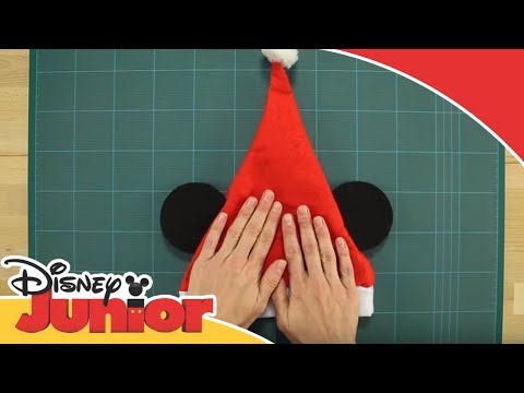Autónomo profesional Adivinar Manualidades de Navidad: Tutorial - Gorro de Navidad de Mickey | Disney  Junior Oficial - YouTube