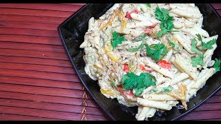 ? Cream Sauce Pasta - Bell Pepper Creamy Pasta - Pepperonta - White Sauce Pasta