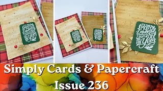 NEW Simply Cards & Papercraft Issue 236 // Making 4 Xmas Cards with MAGIC MOMENTS