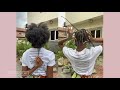 African threading - Best protective style on 4C hair