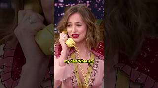 Dakota Johnson Playing Calling Game With Jimmy Fallon.