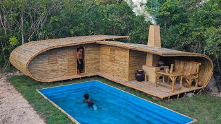 Building Jungle Villa and Swimming Pool With Décor Private Living Room by Primitive Survival Tool 75,942 views 3 months ago 14 minutes, 34 seconds