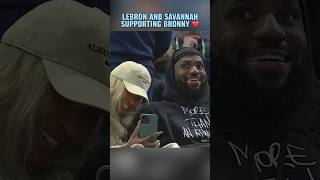 LeBron and Savannah looking like proud parents 🙌