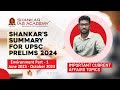 Shankars summary  important current affairs topics  environment part 1  shankar ias academy