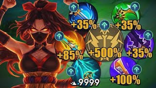 HANABI 500% BEST ATTACK SPEED DAMAGE BUILD AND EMBLEM!😱🔥 (new build) HANABI BUILD TOP 1 GLOBAL 2026!
