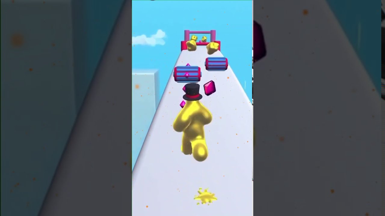 МОЙ ЗОЛОТОЙ СЛАЙМ ХОЧЕТ БЫТЬ ПОБЕДИТЕЛЕМ В BLOB RUNNER 3D 