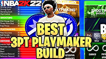 Best 2 Way 3 Point Playmaker Build in NBA 2K22 Next Gen | Best SCORING Point Guard Build