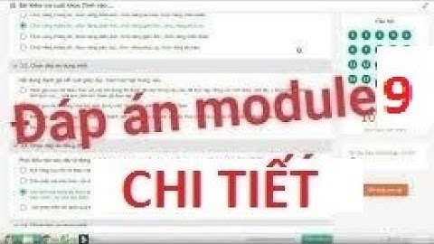 ĐÁP ÁN MODUN 9