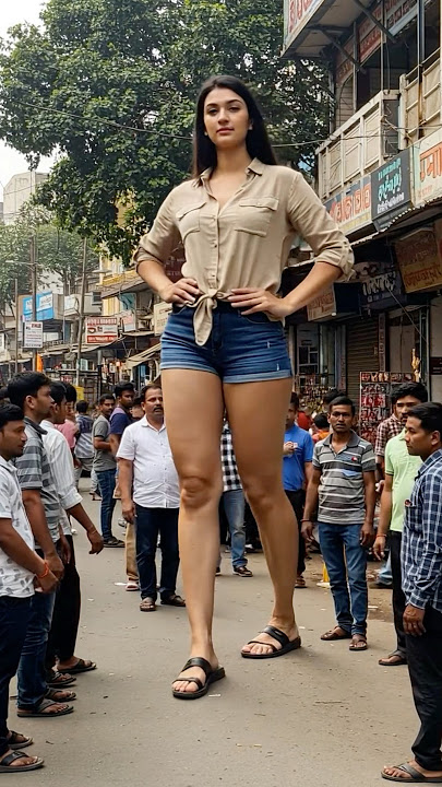 World's tallest female in India 😍🇮🇳#shorts #tallwoman #tallgirlfriend #girl #india #tallest