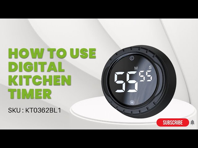 LIORQUE Digital kitchen(Clock) timer & knob timer unboxing