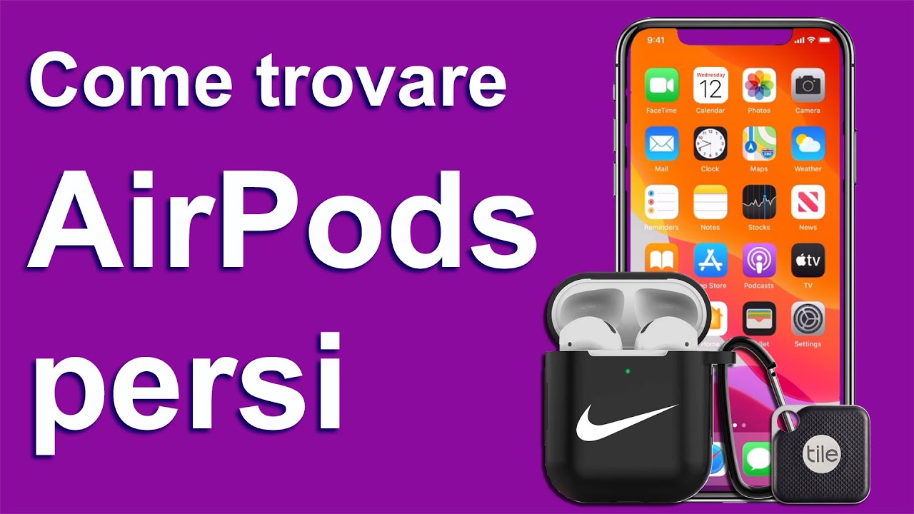 IT) Come ritrovare gli AirPods persi . custodia airpods persa - YouTube