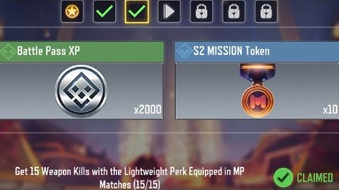 COD Mobile Get 15 Weapon Kills with the Lightweight Perk Equipped in MP Matches Task Complete