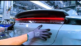 The Final Assembly New Taycan 2025 At Porsche Factory In Germany.