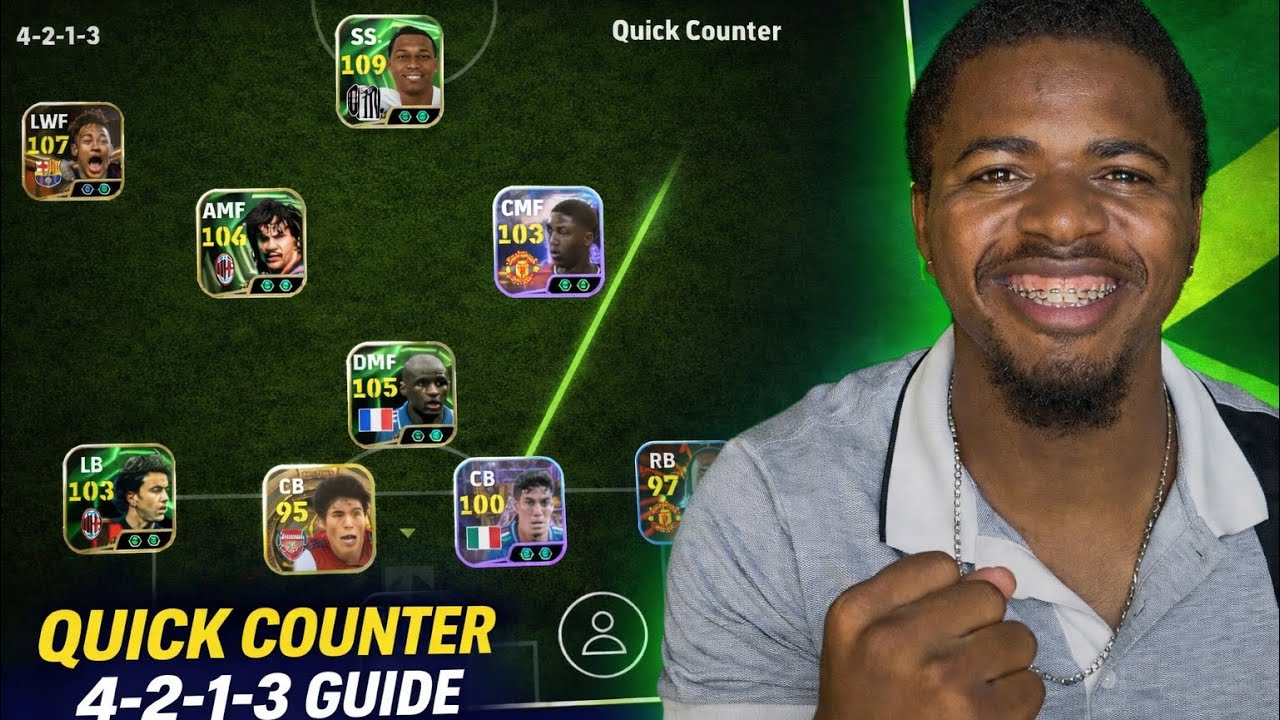 HOW TO PLAY 4-2-1-3 QUICK COUNTER PERFECTLY IN EFOOTBALL 26 MOBILE 