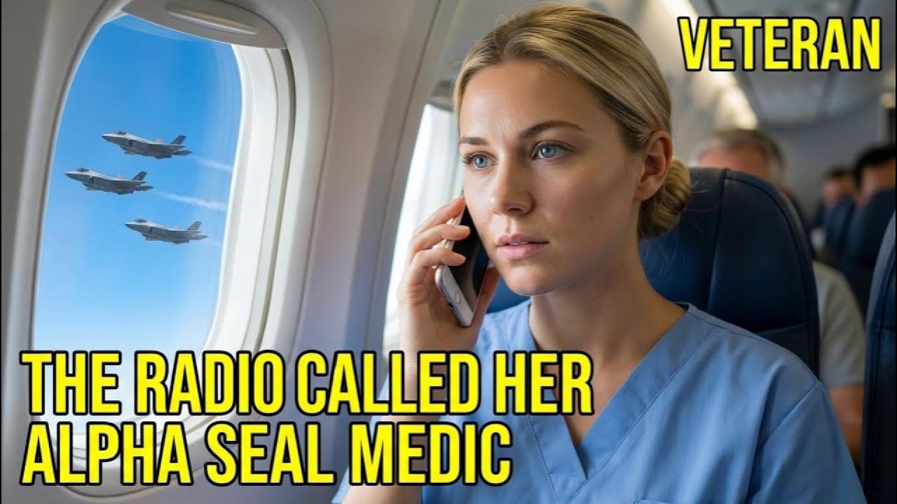 She Said Nothing on the Flight — Until F-35 Pilots Called “Alpha SEAL Medic” on the Radio