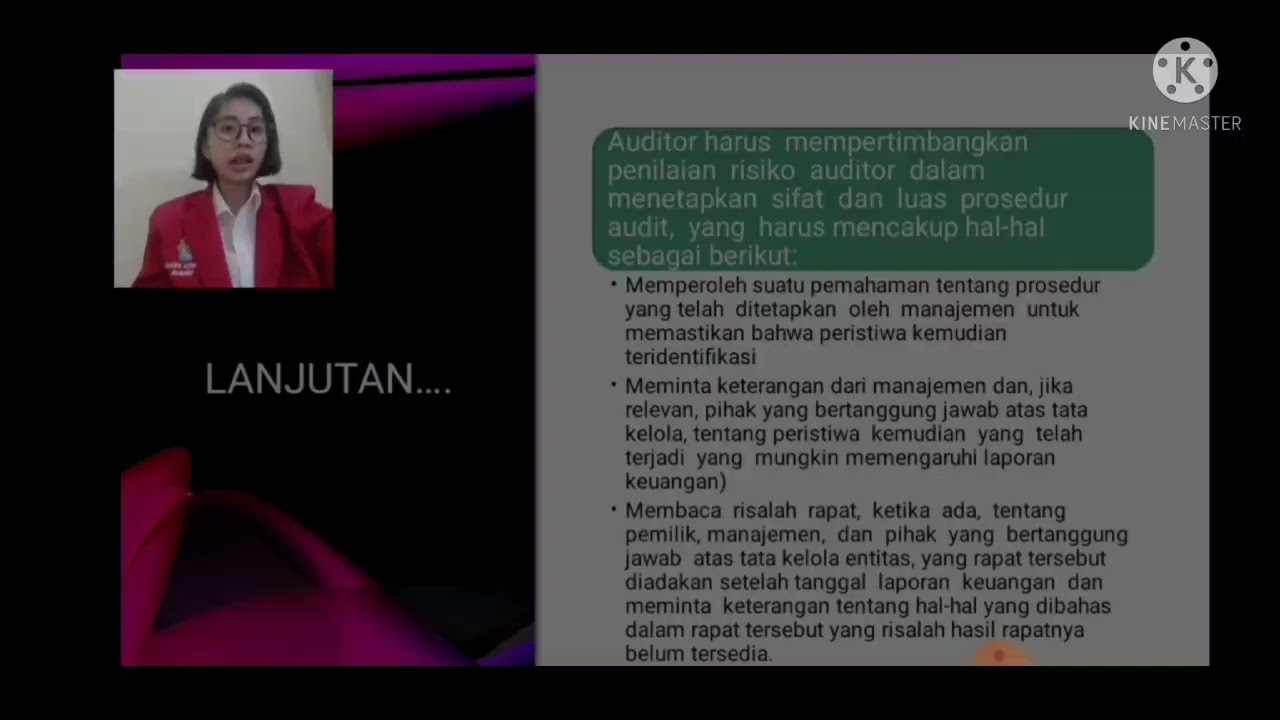 SA 560 "Peristiwa Kemudian" & SA 570 "Kelangsungan Usaha" || Audymia