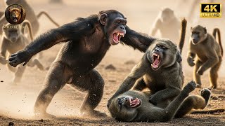 Baboons and Chimpanzees: The Battle for Survival — Primate Wars in 4K