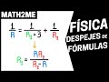 DESPEJAR Fórmulas de FÍSICA | Classpad 2