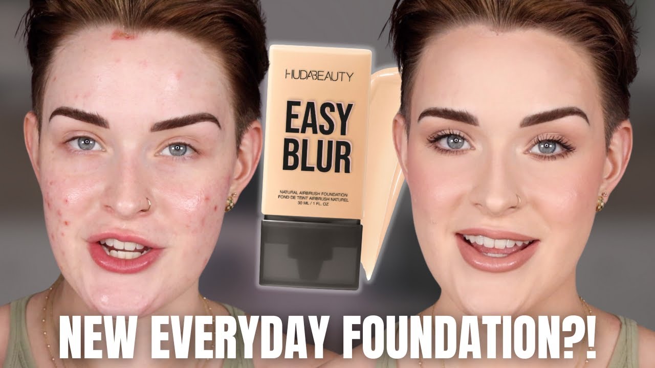 Huda Beauty Easy Blur Foundation | 2 day wear test on combo skin