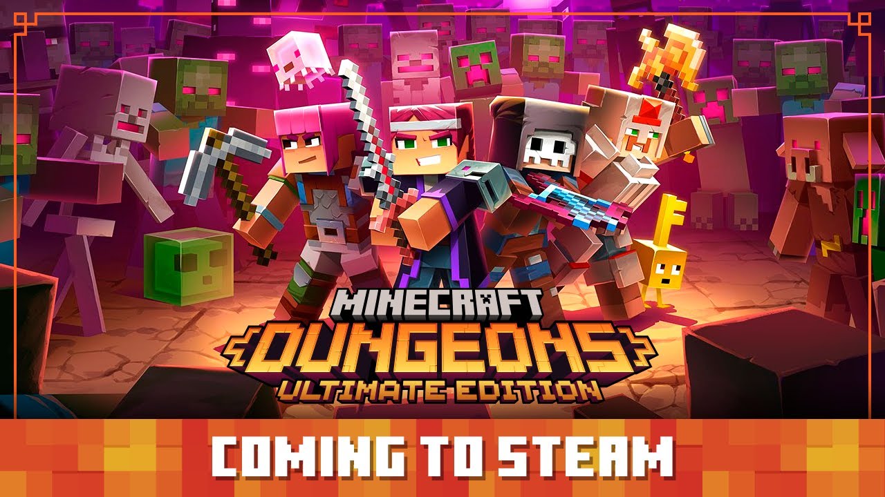 Minecraft Dungeons is coming to Steam