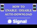 How to Enable or Disable Auto-Download on Signal using an iPhone | Step-by-Step iOS Tutorial