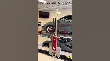 Thiết bị kiểm tra góc lái công nghệ Robot tự dò  #car #thietbigara