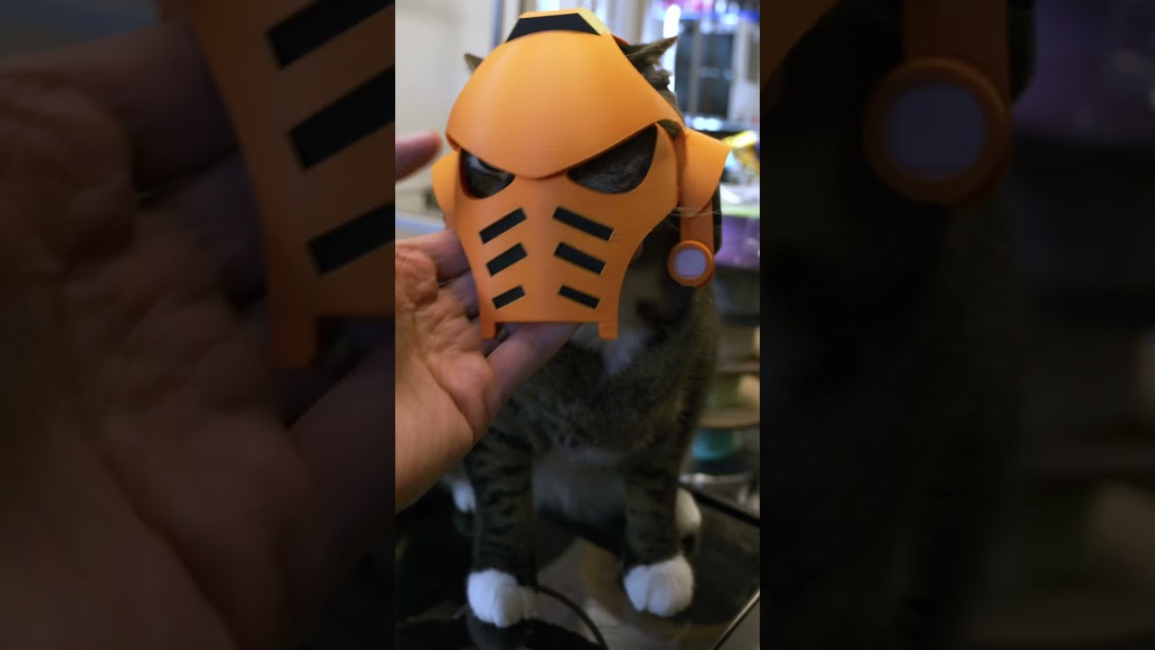 Очаровательный шлем космодесантника, напечатанный на 3D-принтере 😻