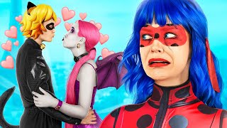 Vampire stole Ladybug's boyfriend!/ Vampire Tattoo Studio For Superheroes