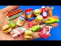 10 Diy Miniaturas de Comidas Realistas Como Fazer Katchup Maionese Hamburguer Barbie Hacks Mini Food