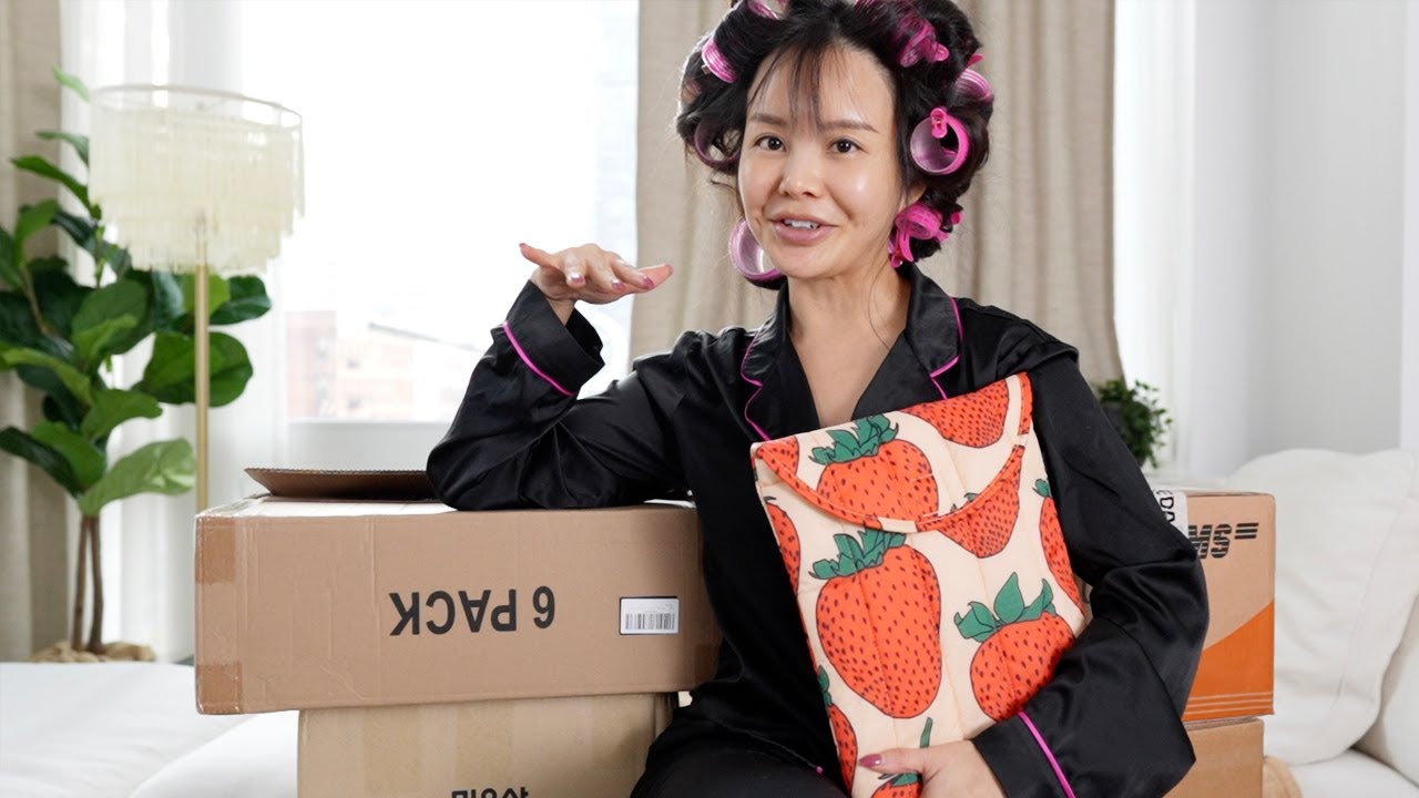 뉴욕 프로집순이의 하루 🤧 집에서 하루종일 택배 까고 밥해먹기, 집콕할 때 볼 거 추천!