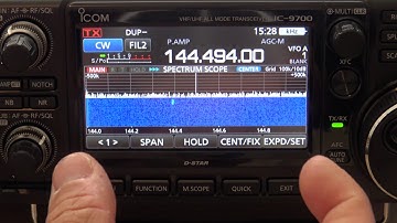 Icom IC-9700 Scope/Waterfall Functions And Settings