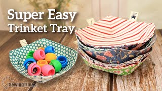 Super Easy - Diy Trinket Tray Sewing Projects For Scrap Fabric - Cute Baskets Sewingtimes