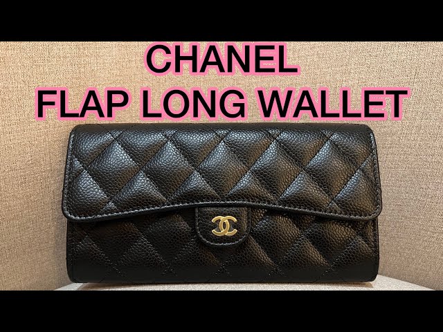 CHANEL CLASSIC LONG FLAP WALLET Caviar GHW Review & Unboxing