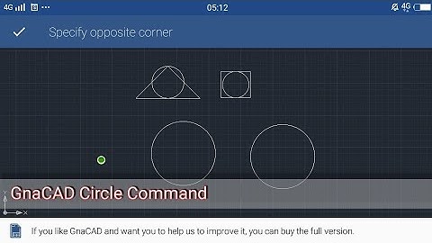 GnaCAD Circle Command Tutorial