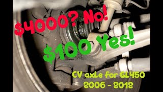 How to replace CV AXLE on GL450 (2006-2012)