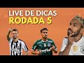 LIVE DICAS RODADA 5 -  CARTOLA FC 2021 E REI DO PITACO - REI AVALIA