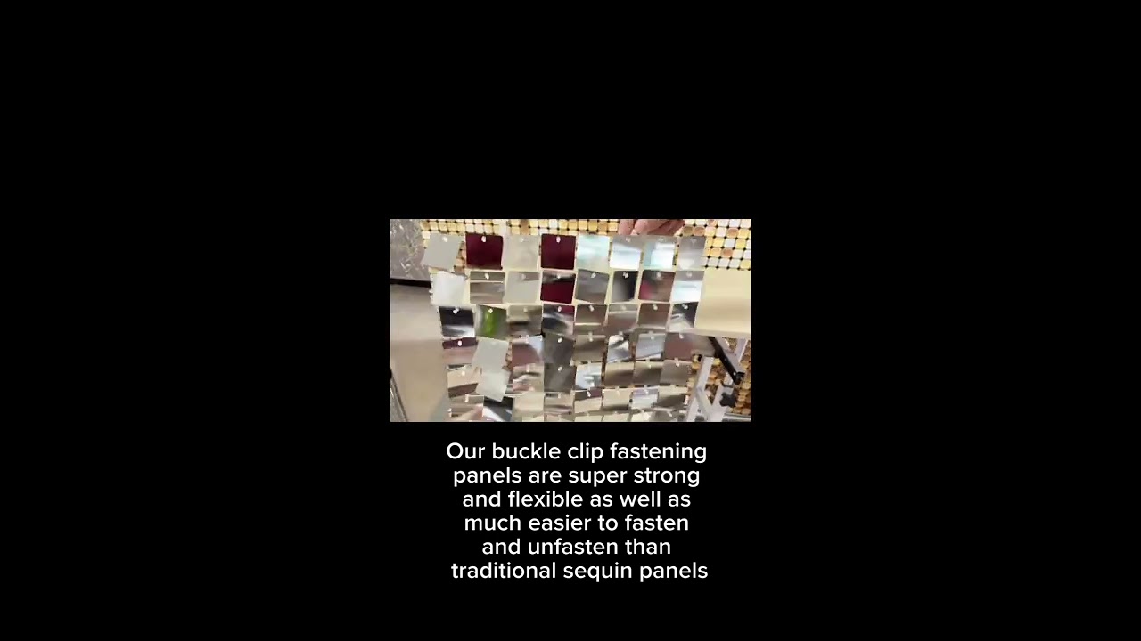 Light Gold Mirror Gloss Effect Buckle Clip Sequin Panel – Kids Rule Backdrops