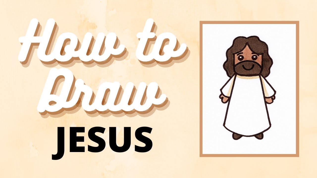 How to Draw a Simple Mini Jesus Step-by-Step Catholic Art Tutorial