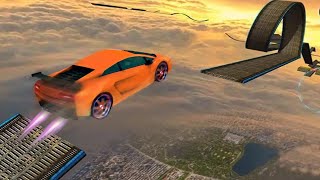Real Extreme Impossible Car Racing Stunts Simulator 2019 by wow kidz gameplay screenshot 5