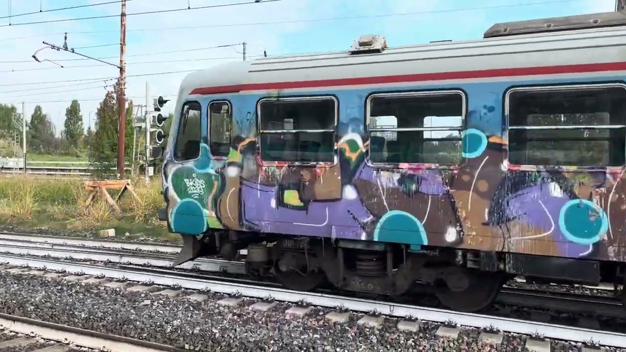 Italian regional disel train