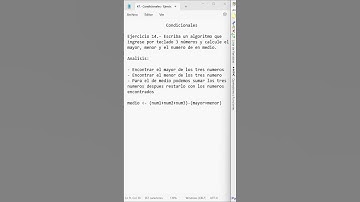 47.- Condicionales || Ejercicio 14.-  Dado tres números determinar el numero menor, mayor y de medio