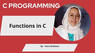Functions in C Lec-18
