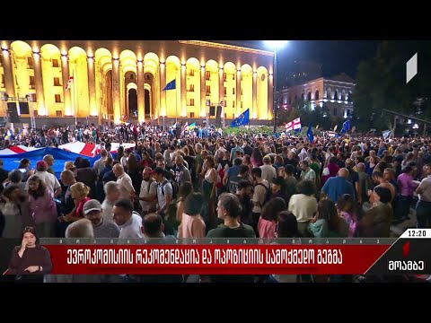 ევროკომისიის რეკომენდაცია და ოპოზიციის სამოქმედო გეგმა