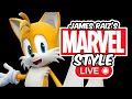 Drawing TAILS (SONIC) in a MARVEL STYLE! LIVE!
