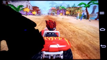 Beach Buggy Racing LG G2 HDMI bluetooth gamepad 40" 1080p Full HD TV Android smartphone + SlimPort